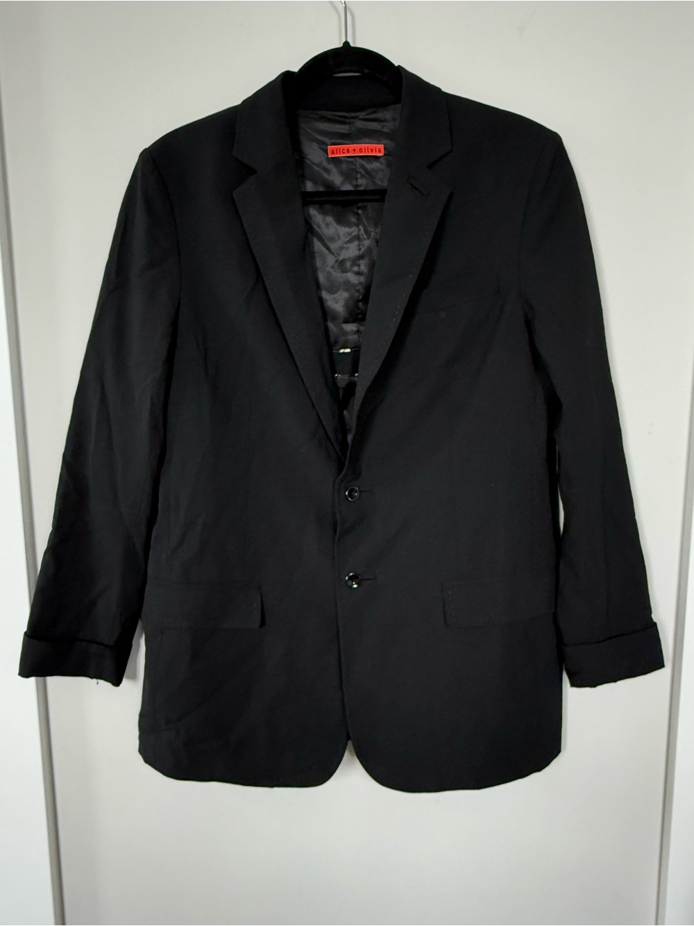 Early Alice + Olivia black wool-blend blazer, circa 2009